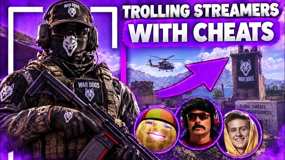 I TROLLED Streamers With Wardogs CHEATS.. (INSANE REACTIONS)